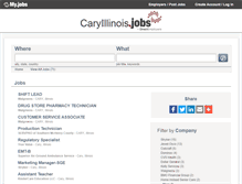 Tablet Screenshot of caryillinois.jobs